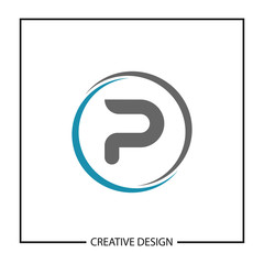 Initial Letter P Logo Template Vector Design