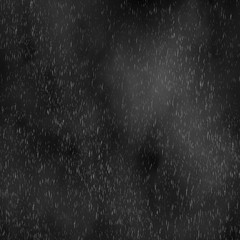 Isolated rain effect on black background. Wet weather. Falling water.