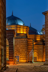 Fototapeta na wymiar Muradiye Tombs at Blue Hour, Bursa