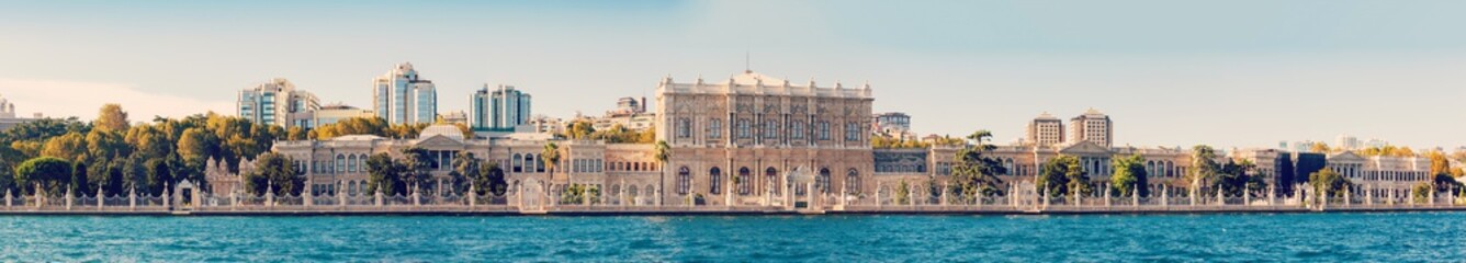 Dolmabahce palace, istanbul, Turkey, located at the European side of the Bosporus