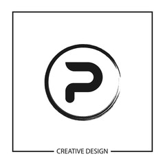 Initial Letter P Logo Template Vector Design