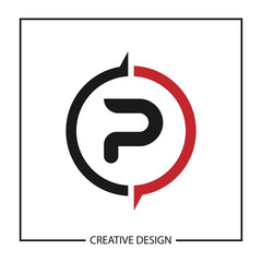 Initial Letter P Logo Template Vector Design