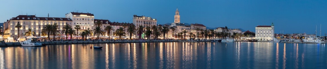 Fototapeta na wymiar Historic city center in Split. This is a UNESCO heritage. Croatia