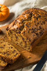Homemade Chocolate Chip Pumpkin Bread