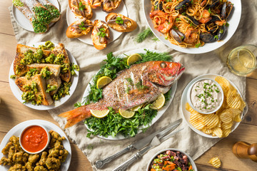 Holiday Italian Feast of 7 Fishes