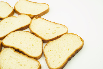 slices of white bread