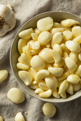 Raw Organic Peel Garlic Cloves