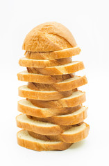 cut loaf of bread