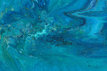 Acrylic colorful abstract background with waves and strokes. Trendy look. Chaotic abstract organic design.       