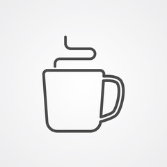 Mug vector icon sign symbol