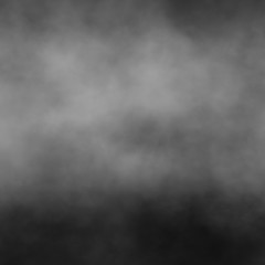 Fototapeta premium White fog and mist effect on black stage studio showcase room background.