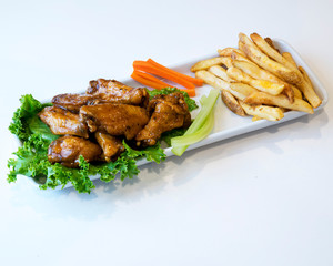 asian style spicy hot wings