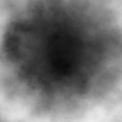 White fog and mist effect on black stage studio showcase room background.