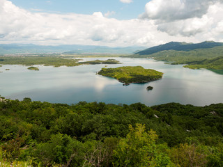 Obraz premium Lake Slansko in Montenegro