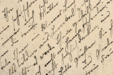 Handwritten english text Digital paper texture background