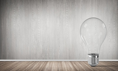 Concept of lightbulb as symbol of new idea.