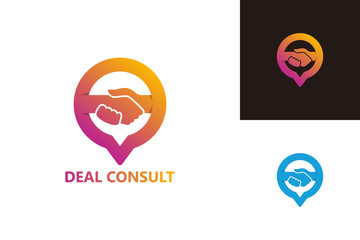 Deal Consult Logo Template Design Vector, Emblem, Design Concept, Creative Symbol, Icon