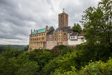 Fototapeta na wymiar Medieval Wartburg Castle in Eisenach, Germany, UNESCO World Heritage