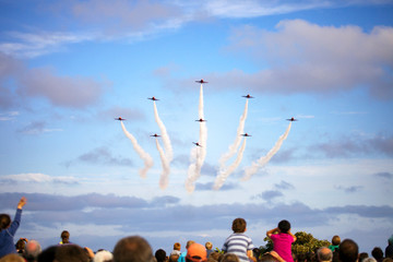 People looking at airshow © Cavan for Adobe