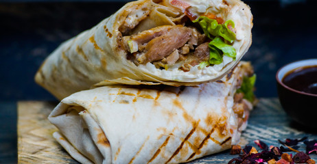 the Doner kebab in the restaurant