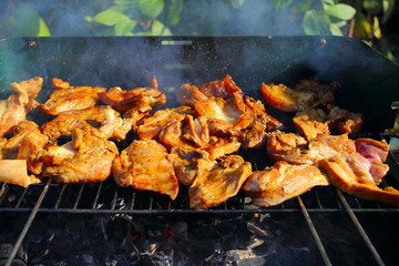 barbecue in the garden