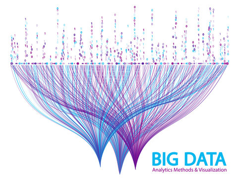 Big data visualization concept vector.