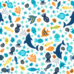 Sea world pattern