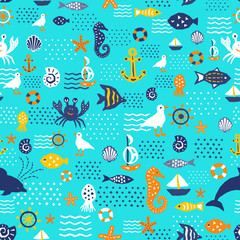 Sea world pattern