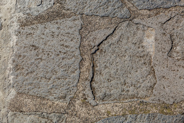 Background of a cement and stone wall
