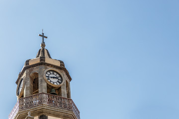 Bell tower of the Concepción church in the city of Orotova, Tenerife