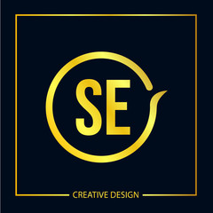 Initial letter SE Logo Template Vector Design