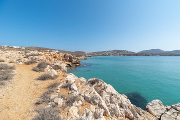 Marcello beach - Cyclades island - Aegean sea - Paroikia (Parikia) Paros - Greece