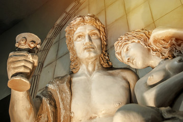 Dionysus Bacchus Wine statue portrait