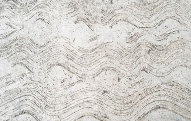 Concrete background with waves