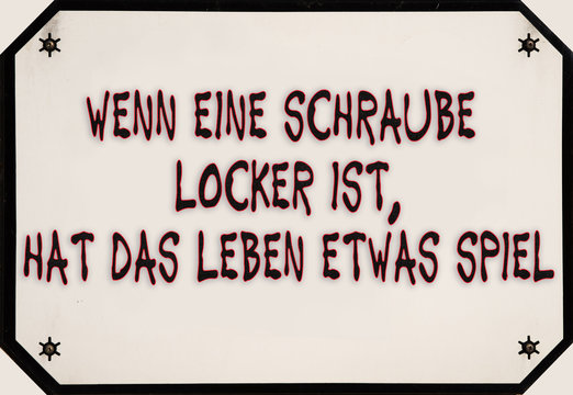 Lustiger Spruch