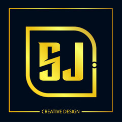 Initial letter SJ Logo Template Vector Design