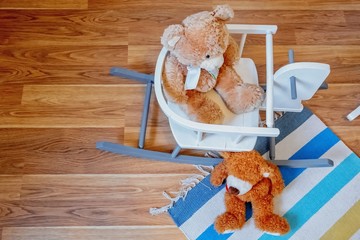 Children room, teddy bear