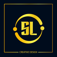 Initial letter SL Logo Template Vector Design