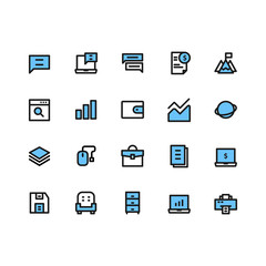 Business Icon Sets Filled Line