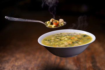 Floating Italian Wedding Soup