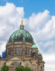 Obraz premium The Deutscher Dom or Berlinner Dom, which is the Protestant Cathedral in Berlin Germany 