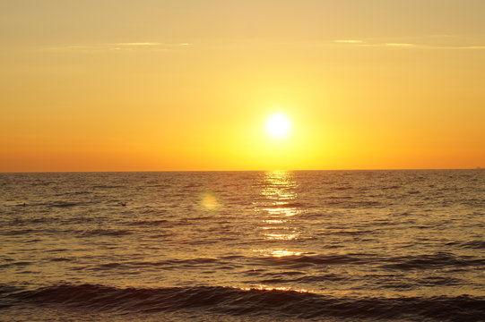 sunset over sea © vartzbed