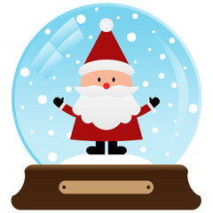 snow globe with a Santa Claus