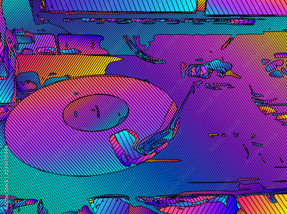 Poster abstract vibrant background with vivid color gradients and lines