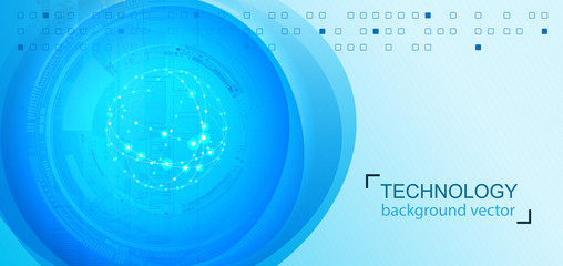 Abstract technology vector background.For business, science, technology design.