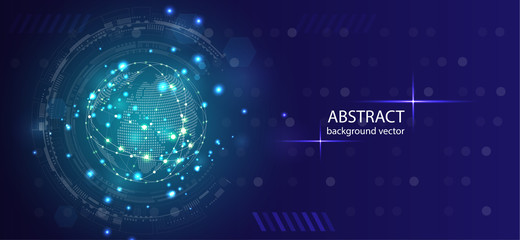 Abstract technology vector background.For business, science, technology design.