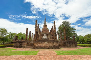 UNESCO World Heritage site Wat Sa Si in Sukhothai.