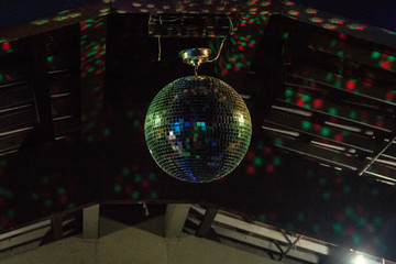 Fototapeta premium disco ball with lights