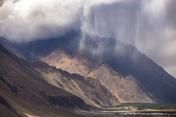 Rain in the valley in leh ladakh