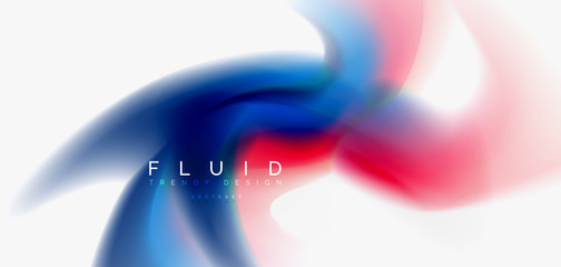 Mixing liquid color flow abstract background. Trendy abstract layout template for business or technology presentation, internet poster or web brochure cover, wallpaper
